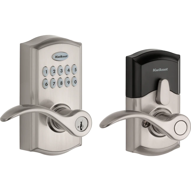 Kwikset SmartCode 955 Satin Nickel Single Cylinder Electronic Handle Lighted Keypad