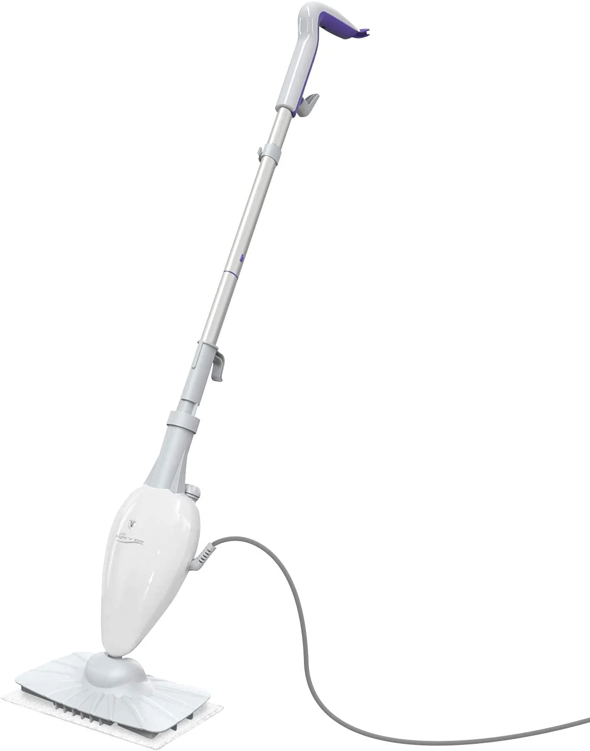 LIGHT ‘N’ EASY 7618ANW Steam Mop, Floor Steamers for Hardwood and Tile,Lightweight Steam Mops for Laminate Floor,Carpet Steamer,Wood Floor Mop Steam Cleaners