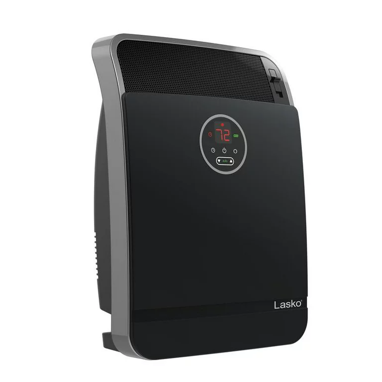 Lasko CC18306 1500W Electric Digital Whole Room Ceramic Console Space Heater with Remote Control, Black