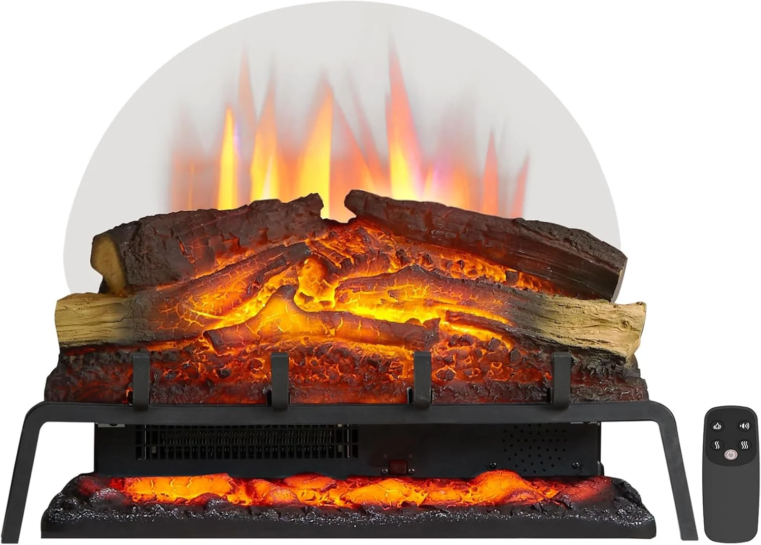 LegendFlame 25″ W Free Standing Electric Fireplace Log Set (EF484), Fireplace Insert, Heater 750W/1500W, Crackling Sound, Remote Control…