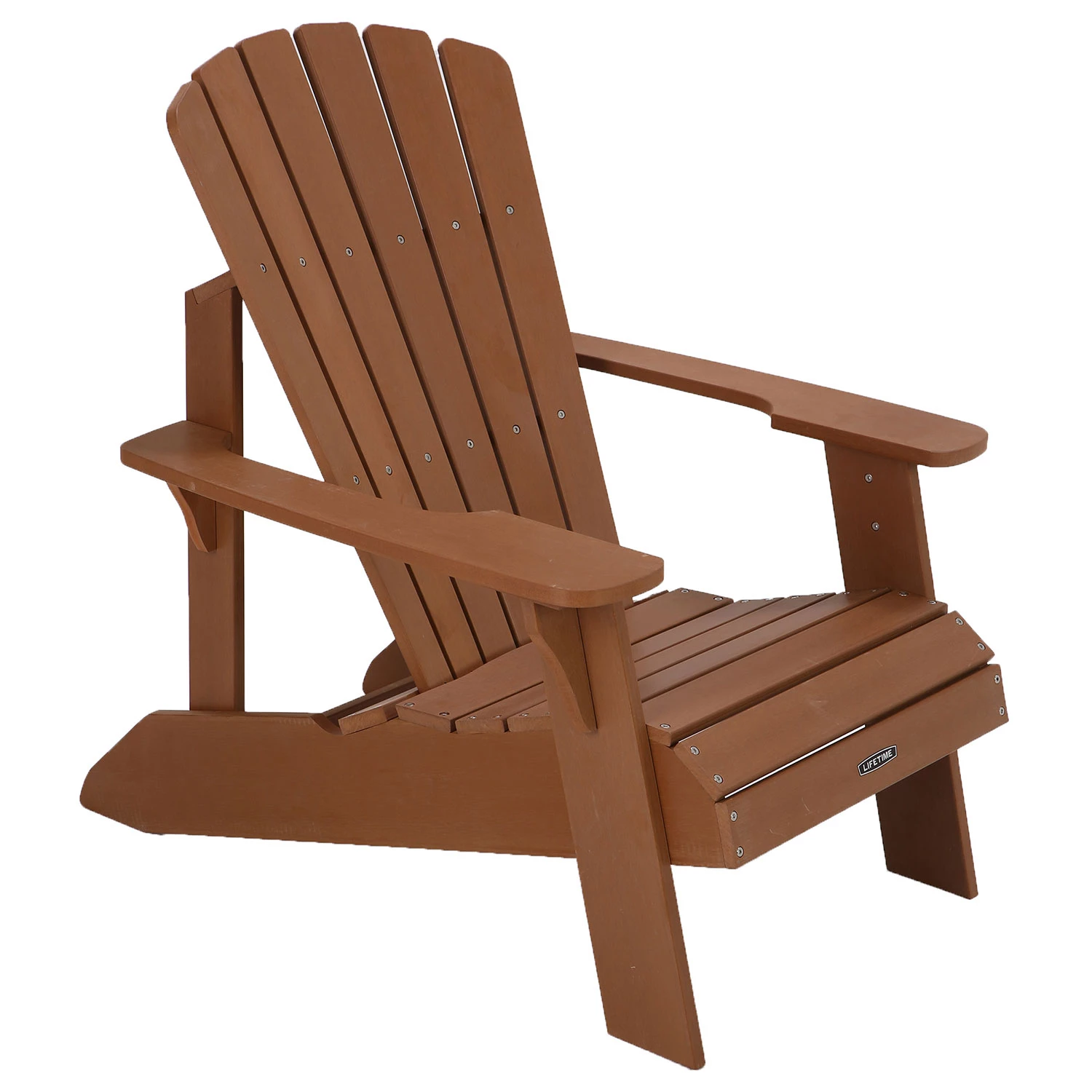 Lifetime Faux Wood Adirondack Chair, Brown – 60064