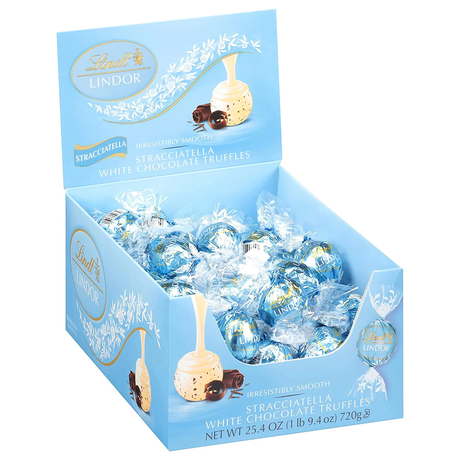 Lindt LINDOR Stracciatella White Chocolate Truffles, Chocolates 25.4 oz