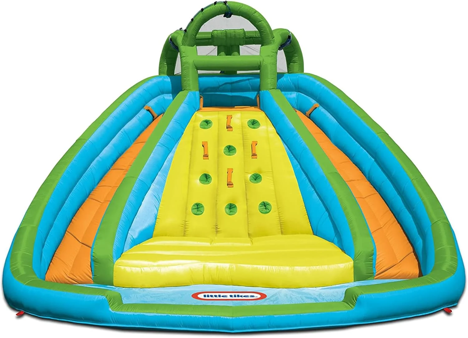 Little Tikes Rocky Mountain River Race Inflatable Slide Bouncer Multicolor, 161.00”L x 169.00”W x 103.00”H — Weight: 50.00lbs.