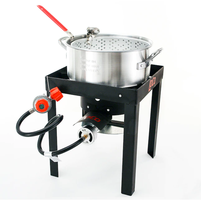 LoCo  COOKERS LCFF 10-Quart Deep Fryer, Silver