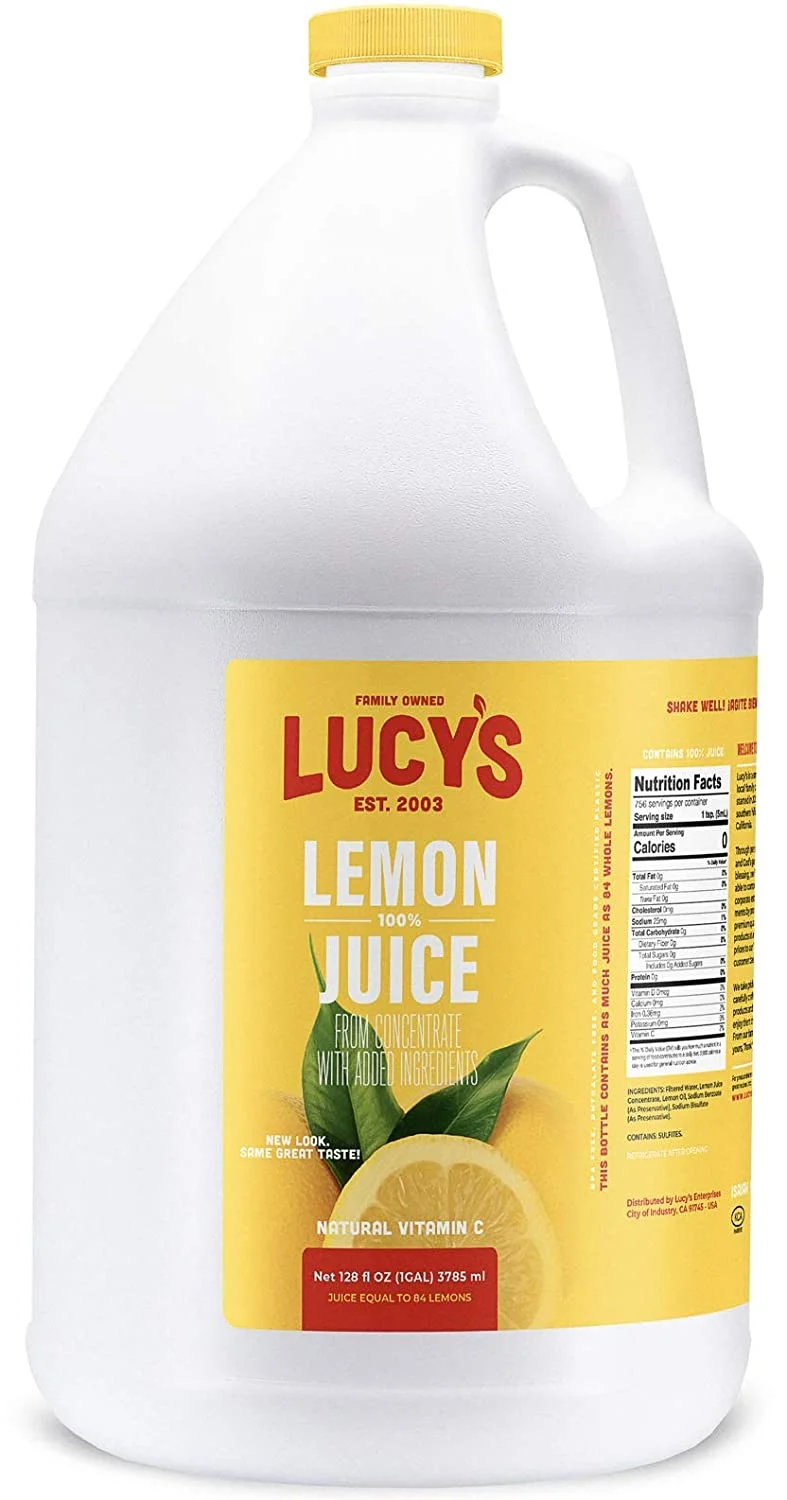 Lucy’s Family Owned – Lemon Juice, 1 Gallon (128oz.)