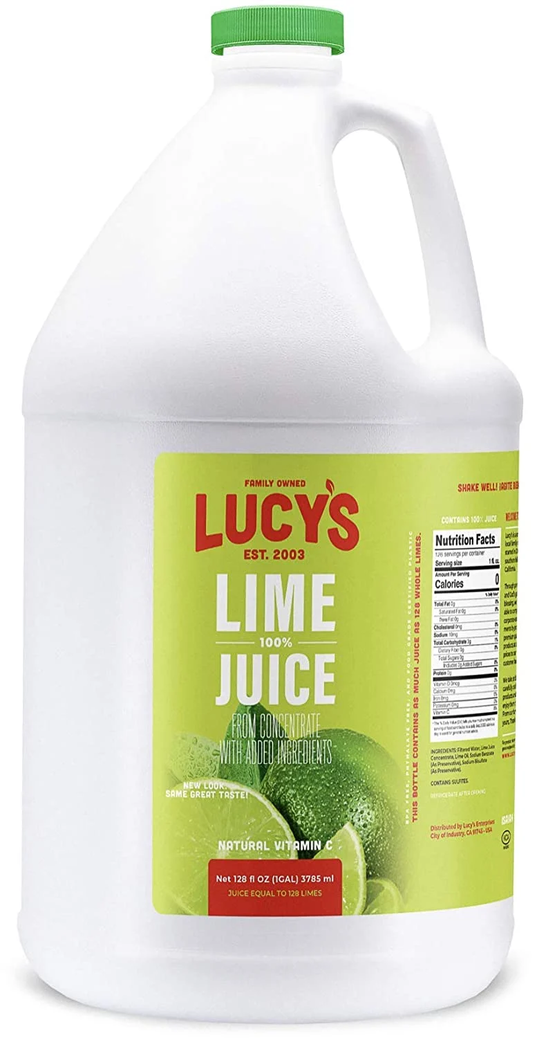 Lucy’s Family Owned – Lime Juice, 1 Gallon (128oz.)