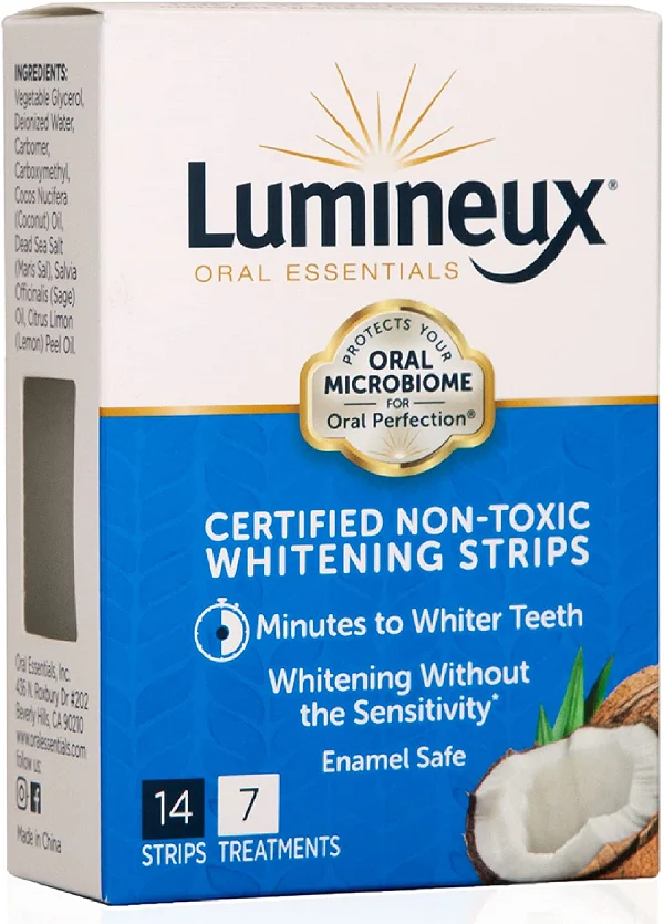 Lumineux Teeth Whitening Strips by Oral Essentials – 7 Treatments Dentist