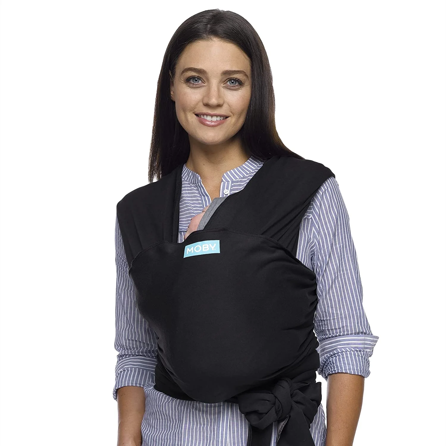 MOBY Wrap Evolution Wrap Baby Carrier, Black