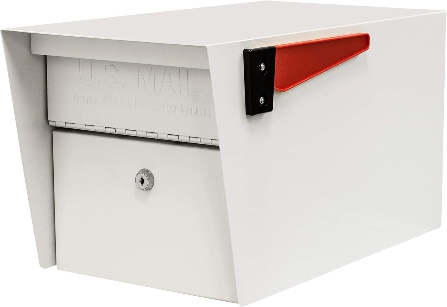 Mail Boss 7507 Curbside Mail Manager Security Locking Mailbox, Cream White