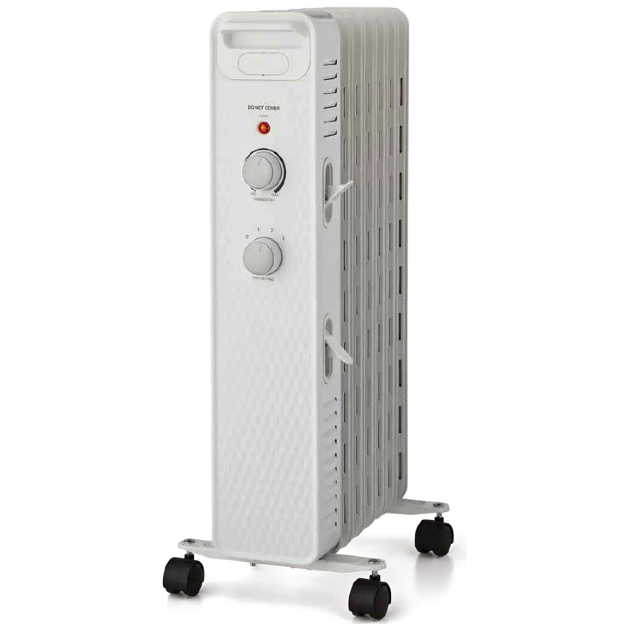 Mainstays 1500W Mechanical Oil Filled Electric Radiant Space Heater, WSH07O2AWW, White