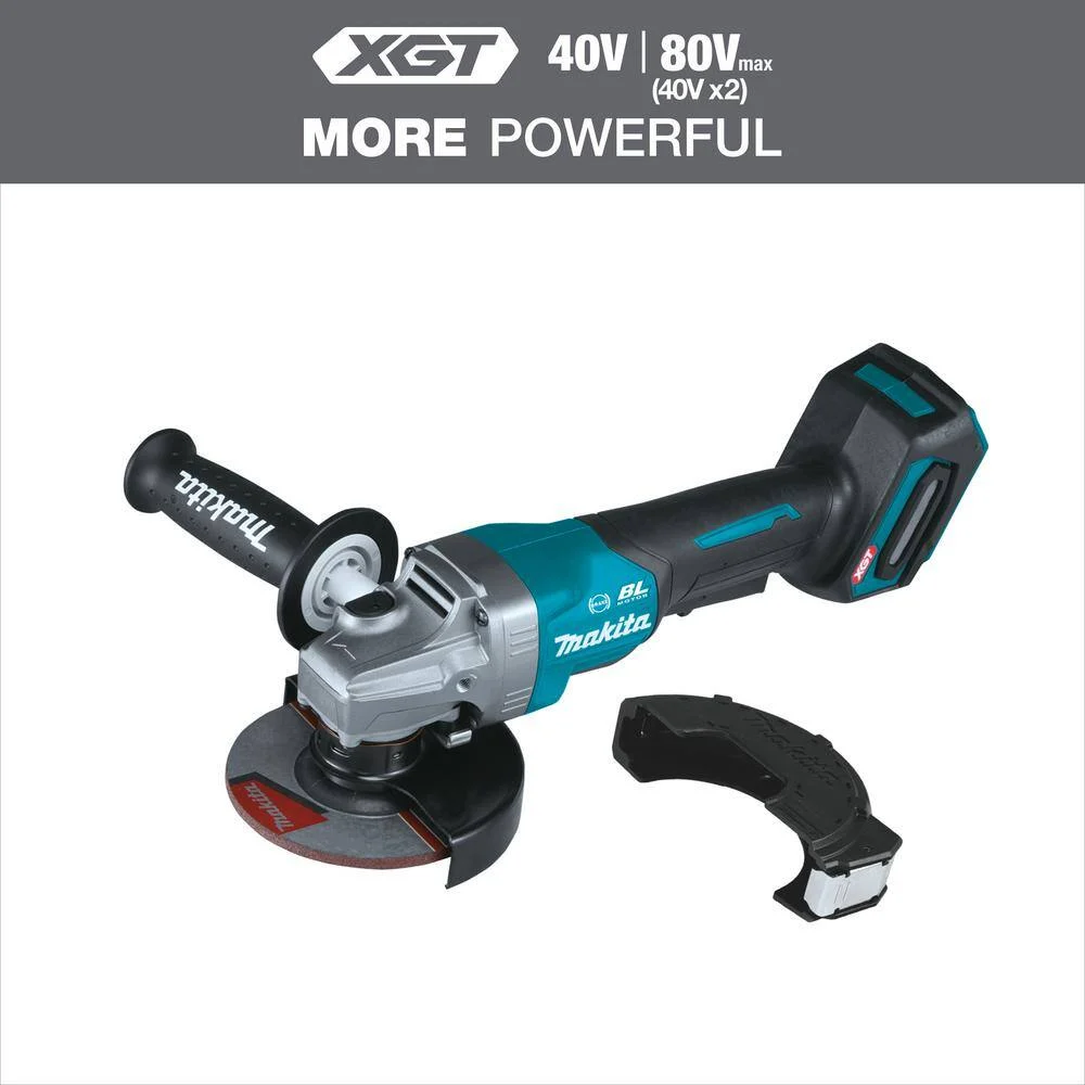 Makita GAG03Z 40V Max XGT Brushless Cordless 4-1/2/5 in. Paddle Switch Angle Grinder with Electric Brake (Tool Only)
