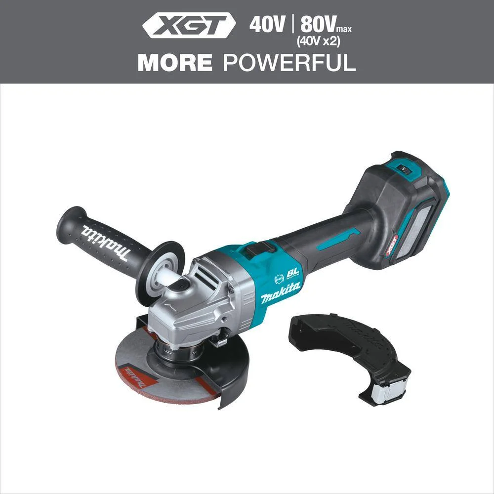 Makita GAG04Z 40V Max XGT Brushless Cordless 4-1/2/5 in. Angle Grinder with Electric Brake AWS Capable (Tool Only)