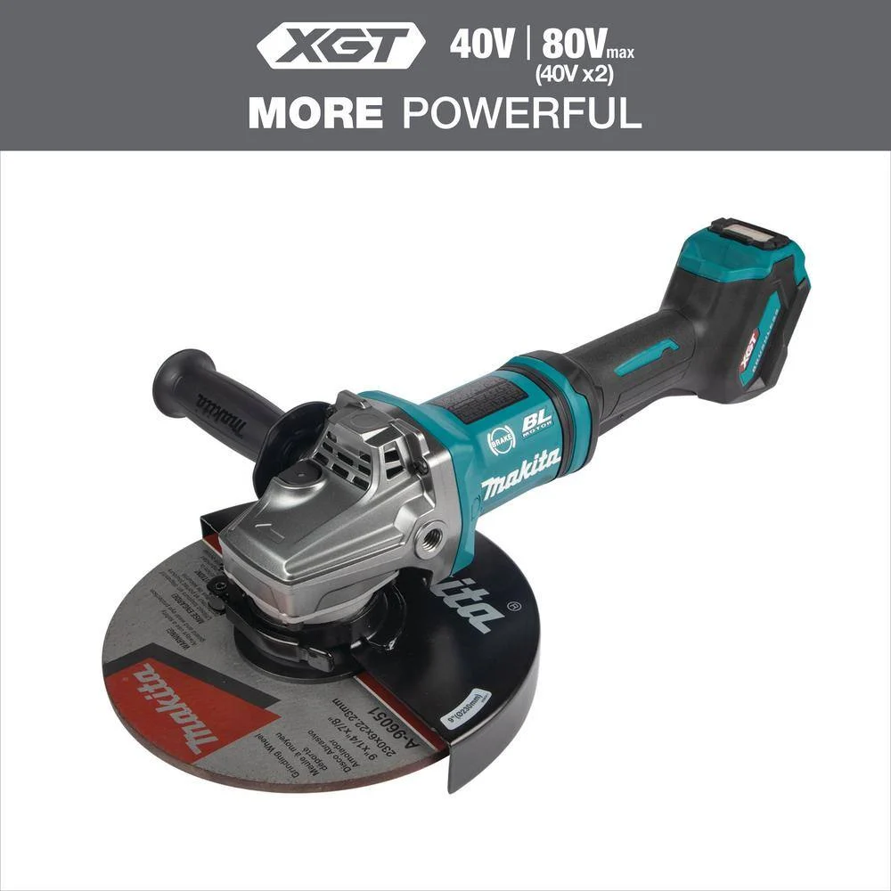 Makita GAG10Z 40V Max XGT Brushless Cordless 7/9 in. Paddle Switch Angle Grinder, with Electric Brake, AWS (Tool Only)