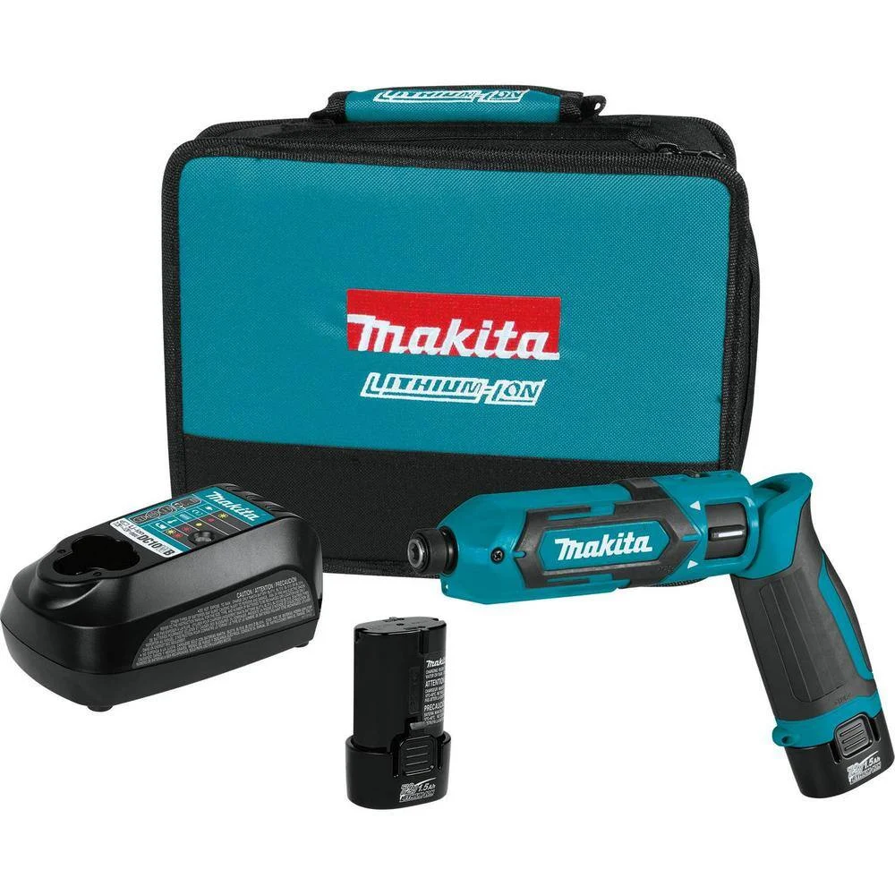 Makita TD022DSE 7.2V Lithium-Ion Cordless 1/4 in. Hex Impact Driver Kit