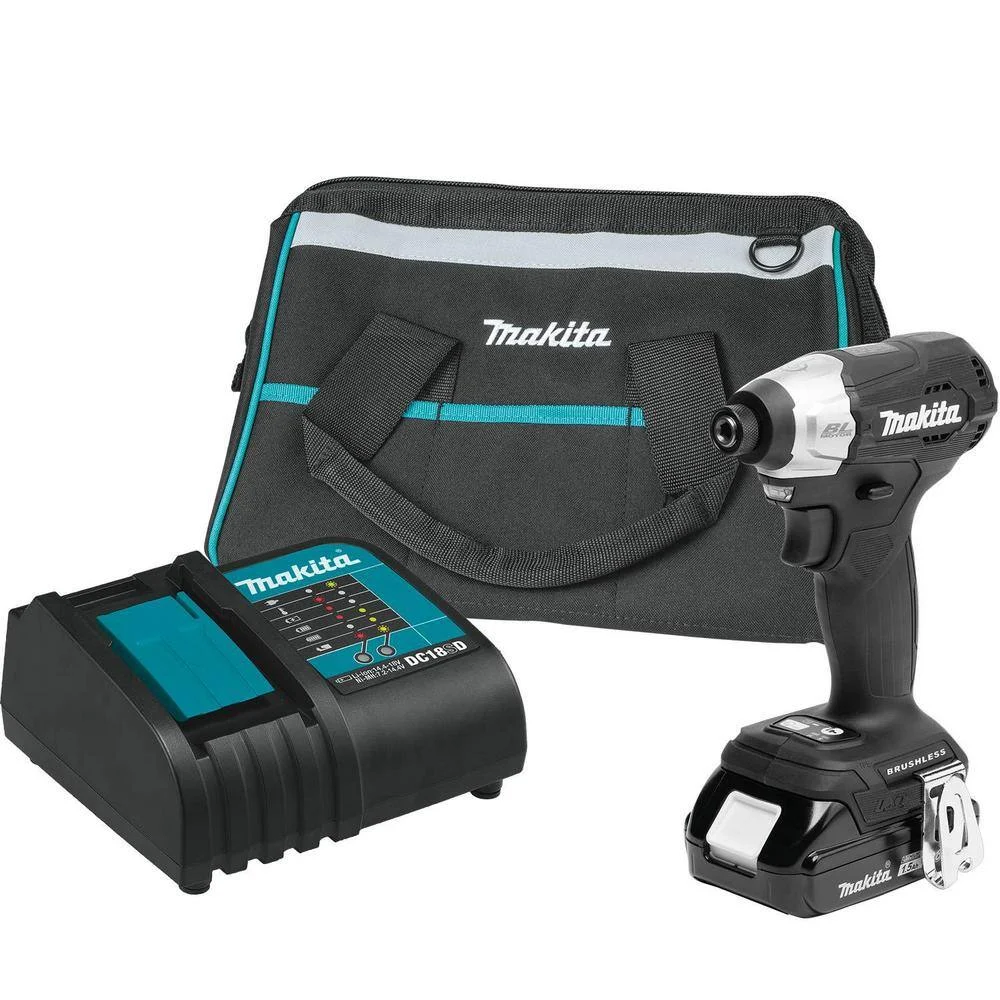 Makita XDT18SY1B 18V LXT Sub-Compact Lithium-Ion Brushless Cordless Variable Speed Impact Driver Kit (1.5Ah)