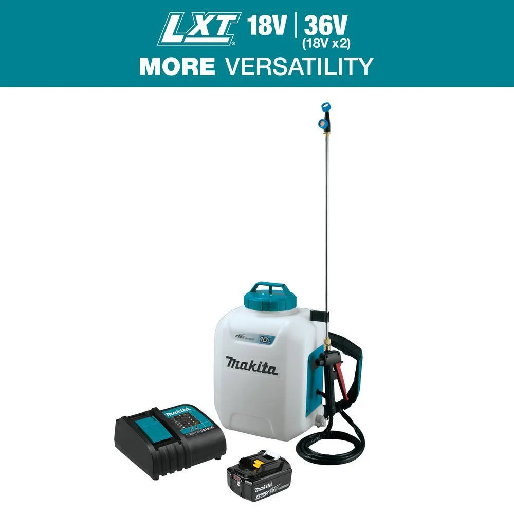 Makita XSU01SM1 18V LXT Lithium-Ion Cordless 2.6 Gal. Backpack Sprayer Kit (4.0Ah)