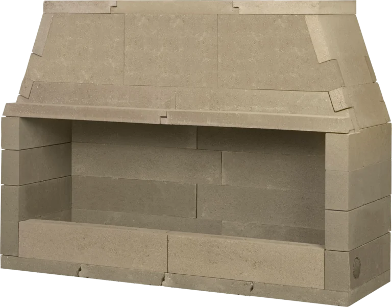Mason-Lite 48" Linear Vent Free Gas Fireplace With Burner Through