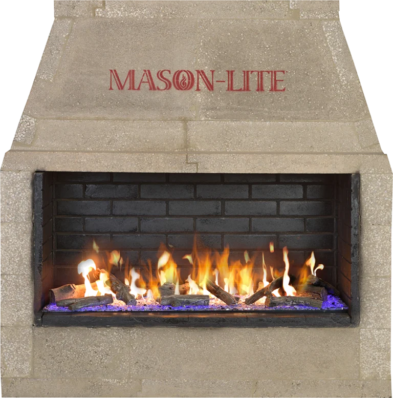 Mason-Lite Opalescence 60" Linear Drop-In Vent Free Natural Gas Burner With LED Lights