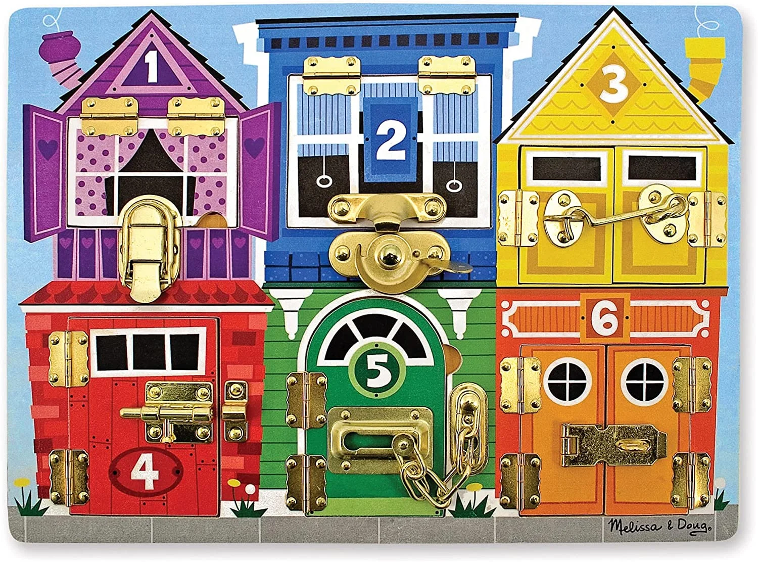 Melissa & Doug Latches Wooden Activity Board