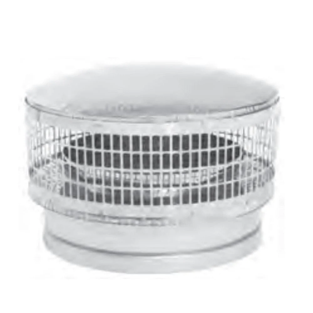 Metal-Fab Air-Cooled Temp/Guard 14" Stainless Steel & Galvanized Chimney Cap