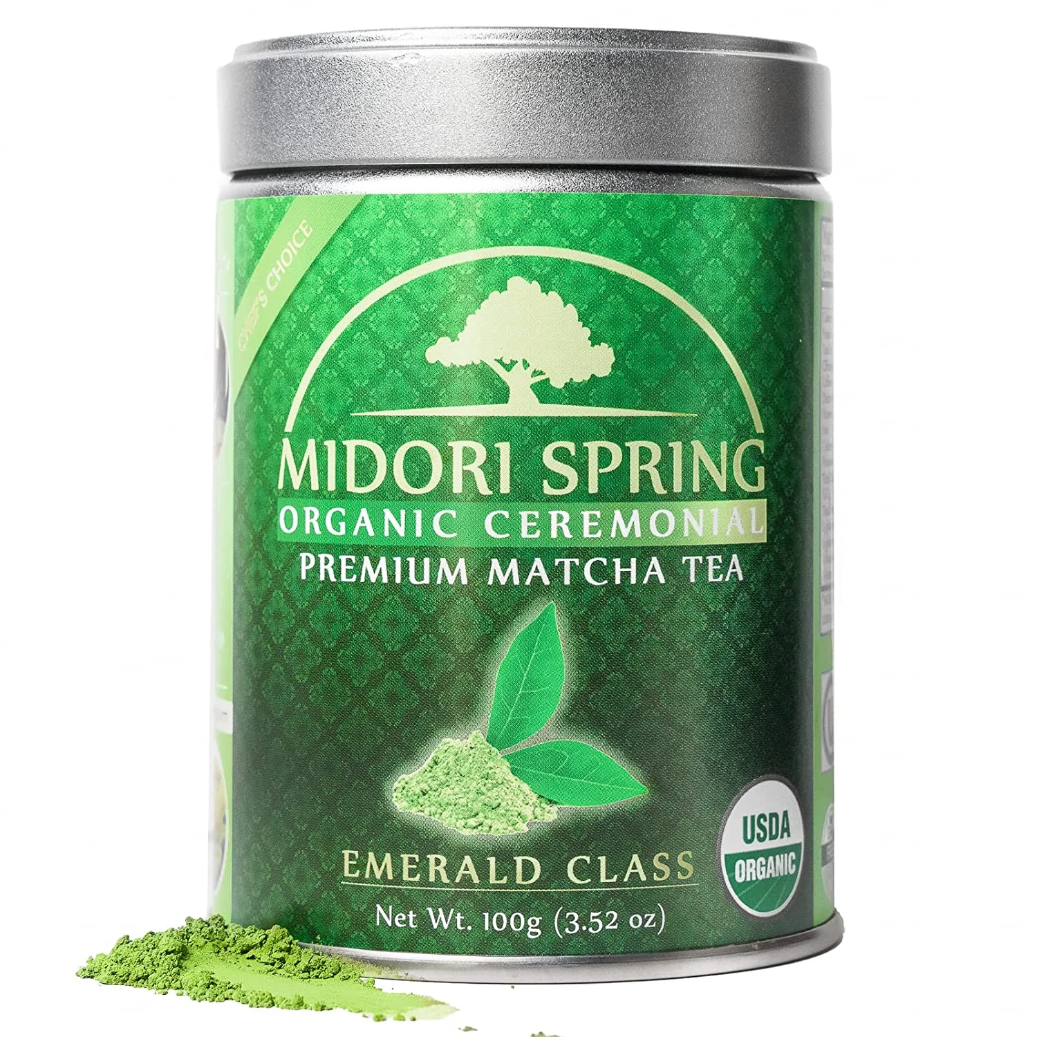 Midori Spring Organic Authentic Japanese Ceremonial Matcha Powder Radiation Free, USDA Organic, Kosher, Vegan