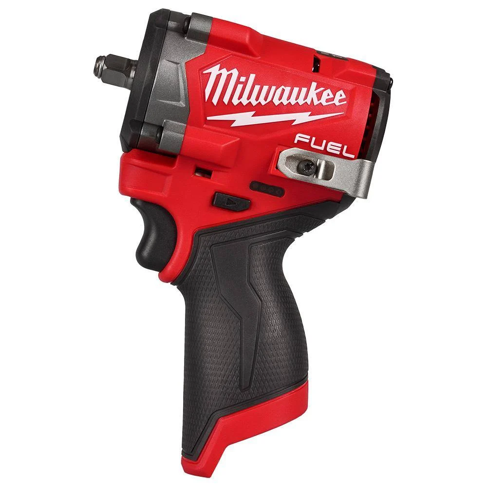 Milwaukee 2562-20 M12 FUEL 12V Lithium-Ion Brushless Cordless Stubby 3/8 in. Impact Wrench (Tool-Only)