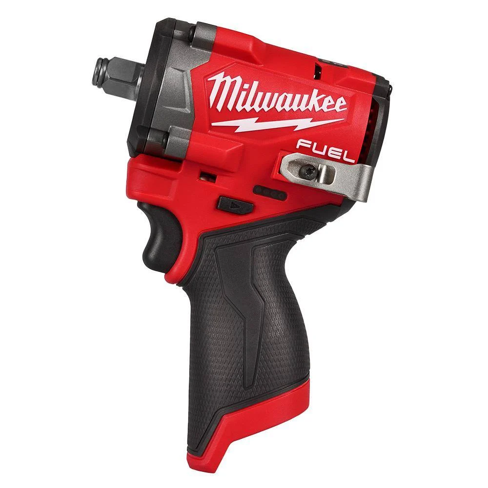 Milwaukee 2563-20 M12 FUEL 12V Lithium-Ion Brushless Cordless Stubby 1/2 in. Impact Wrench (Tool-Only)
