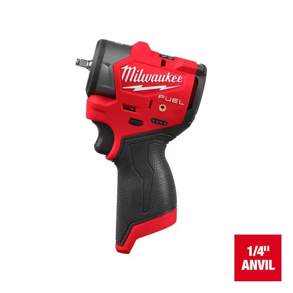 Milwaukee 3048-20 M12 FUEL 12V Lithium-Ion Brushless Cordless 1/4 in. Subcompact Impact Wrench w/ Friction Ring