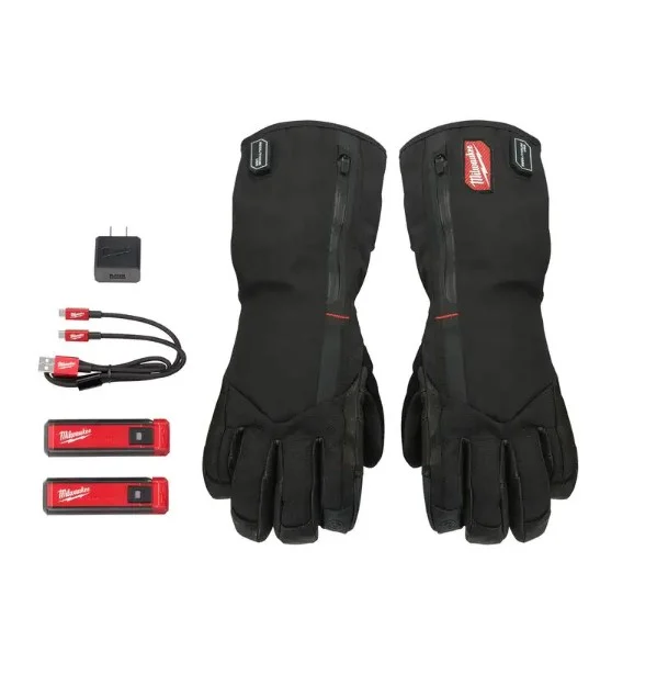 Milwaukee 561-21M Rechargeable Heated Gloves with REDLITHIUM USB Battery and Charger, Medium