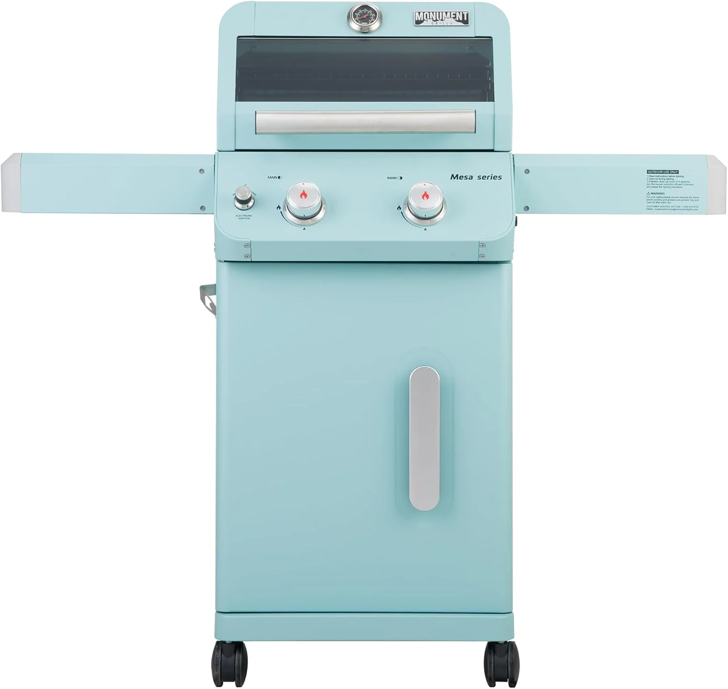 Monument M200G Mesa Green 2-Burner Liquid Propane Gas Grill