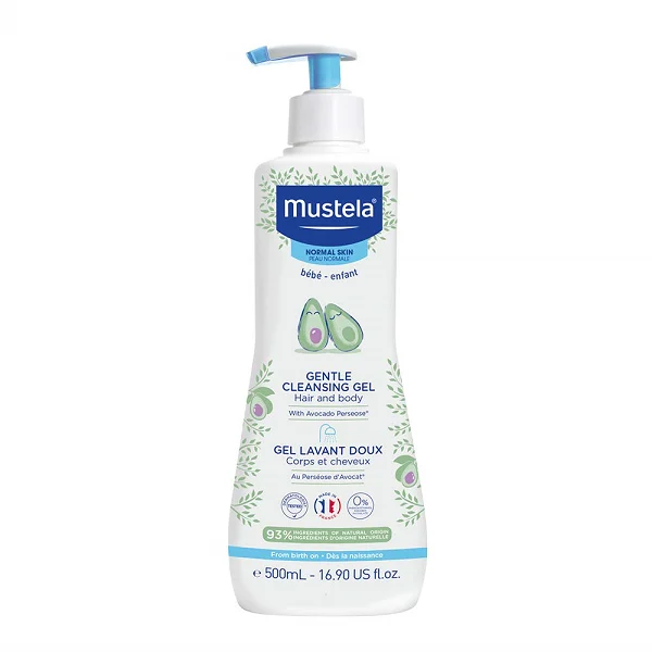 Mustela Baby Gentle Cleansing Gel – Baby Hair & Body Wash – with Natural