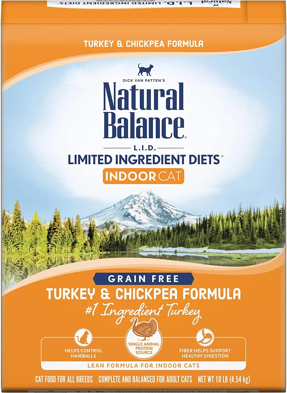 Natural Balance L.I.D. Limited Ingredient Diets Indoor Grain-Free Turkey & Chickpea Formula 10 Pound (Pack of 1)