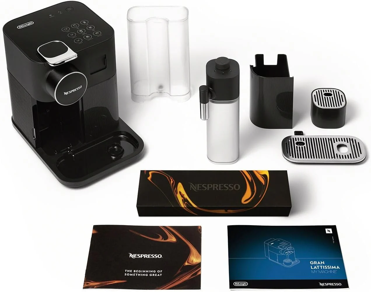 Nespresso Gran Lattissima Original Espresso Machine with Milk Frother by De’Longhi, Sophisticated Black