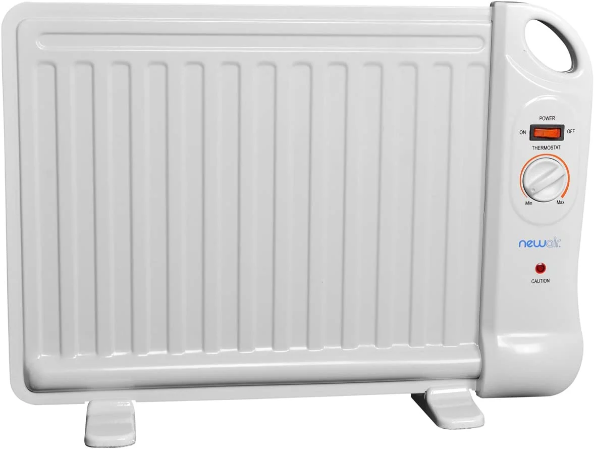 NewAir AH-400 Portable Heater – 400-watt Under Desk Heater with Slim Fit Design and Silent, Energy Efficient Operation | Ideal for Office, Desk, Home, and More