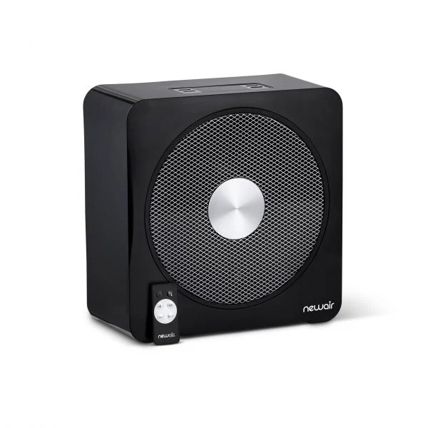 NewAir QUIETHEAT15B 1500-Watt Ceramic Cabinet Indoor Electric Space Heater with Thermostat and Remote Included