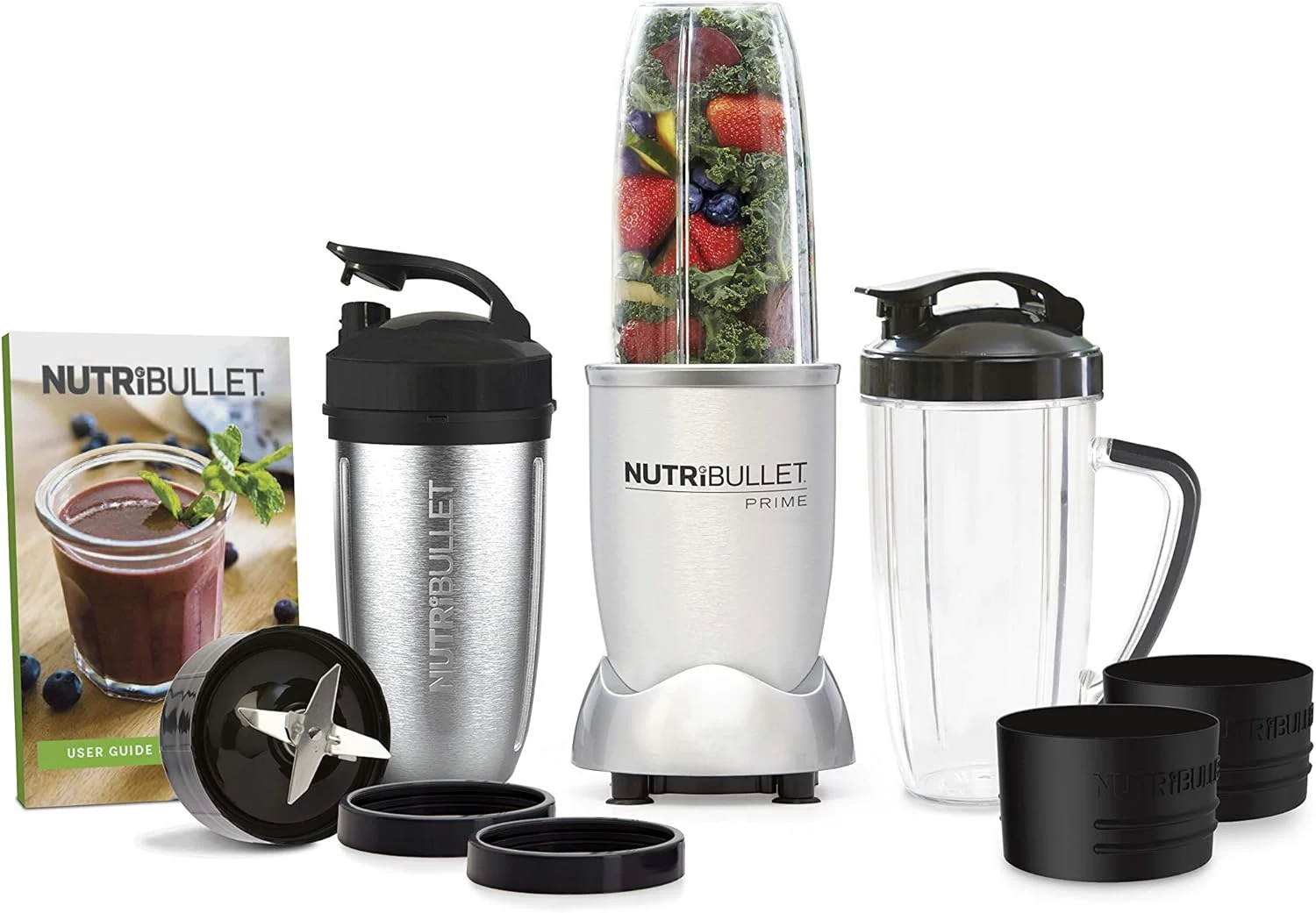 NutriBullet 1000 Watt PRIME Edition, 12-Piece High-Speed Blender Mixer System, Includes Stainless Steel Insulated Cup, and Recipe Book