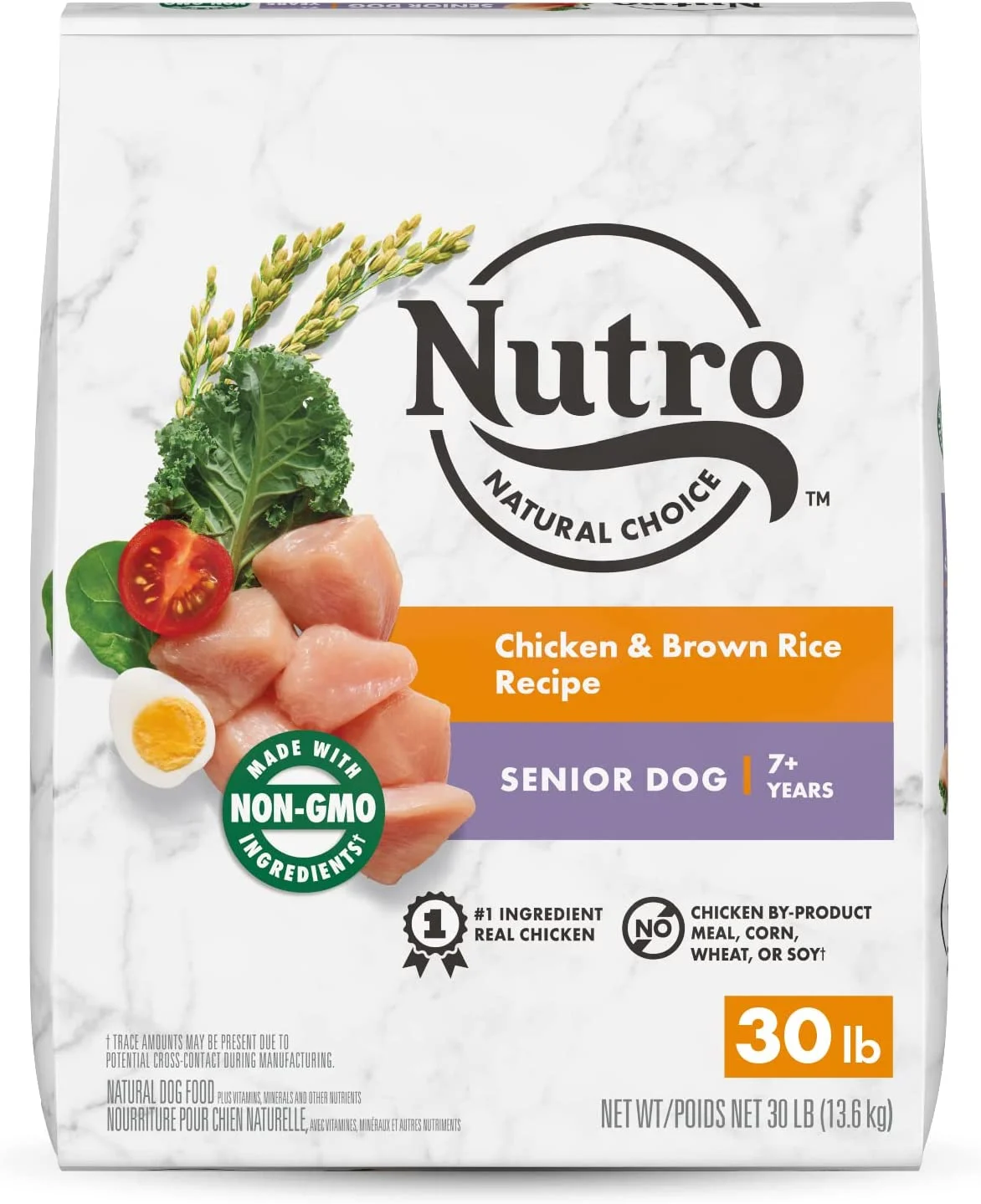 Nutro Natural Choice Senior Dry Dog Food Chicken & Brown Rice Recipe 30 Pound (Pack of 1)