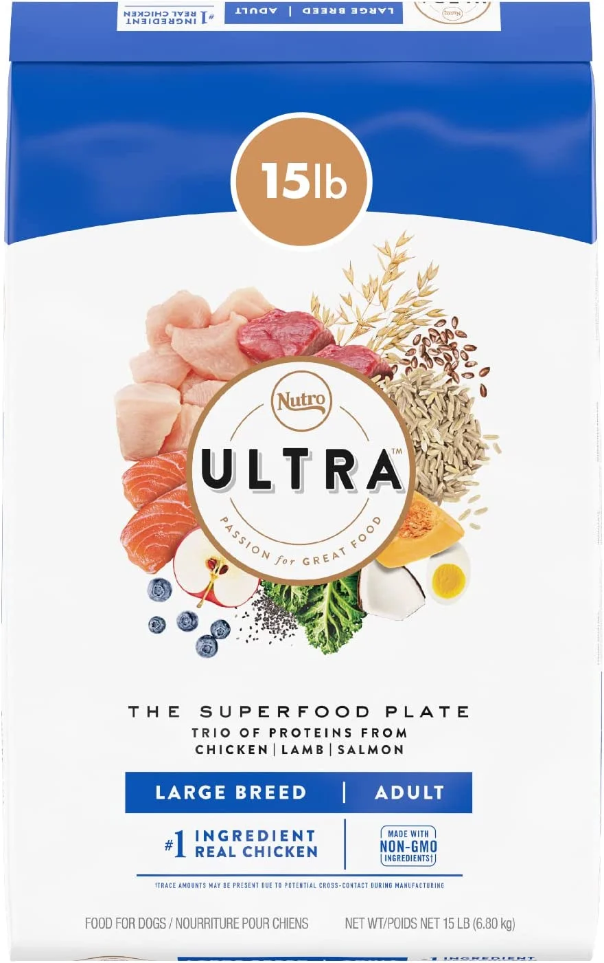 Nutro Ultra Large Breed Adult Dry Dog Food 15 Pound (Pack of 1)