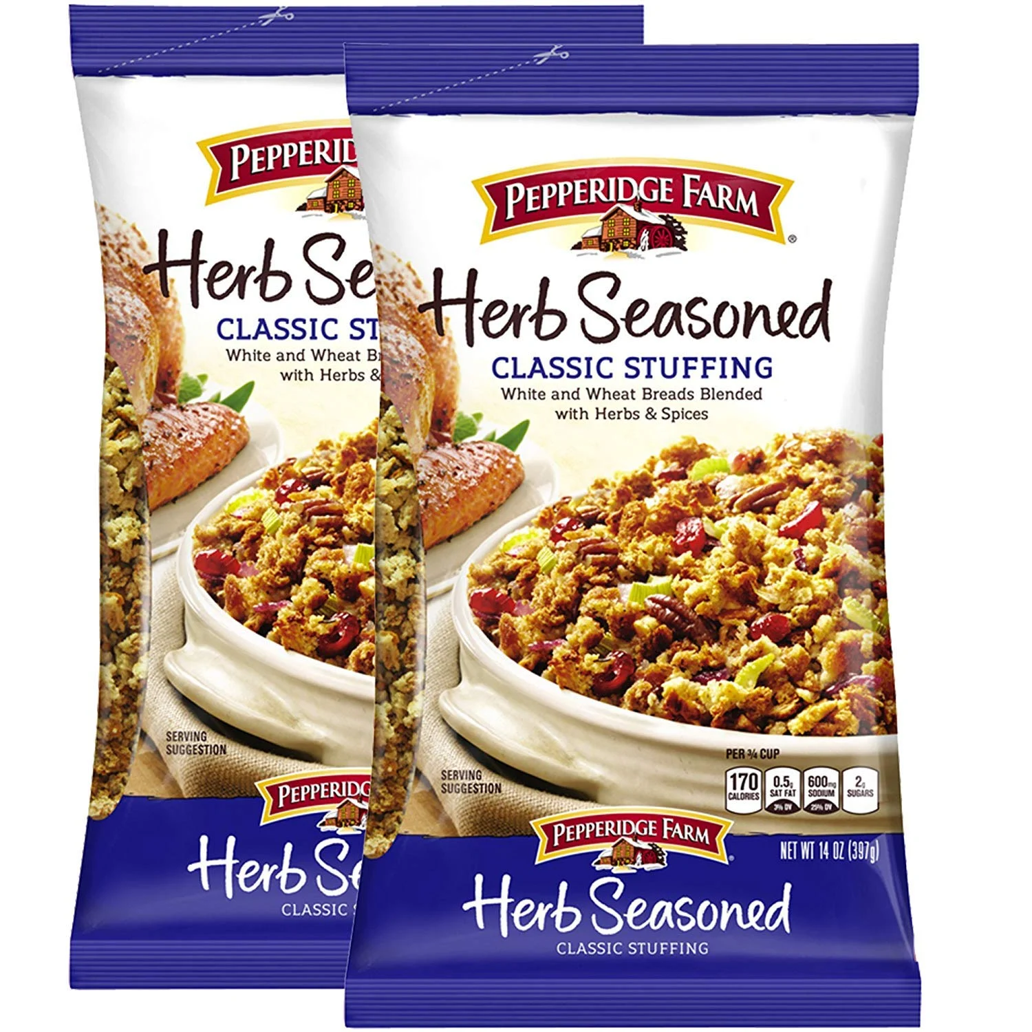 Pepperidge Farm Herb Seasoned Cubed Stuffing 12 Oz Bag, Classic