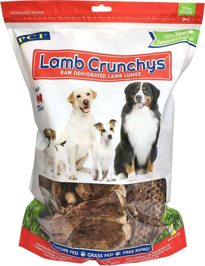 Pet Center Lamb Crunchys Dog Treats, 16 Oz, Bundle of 3