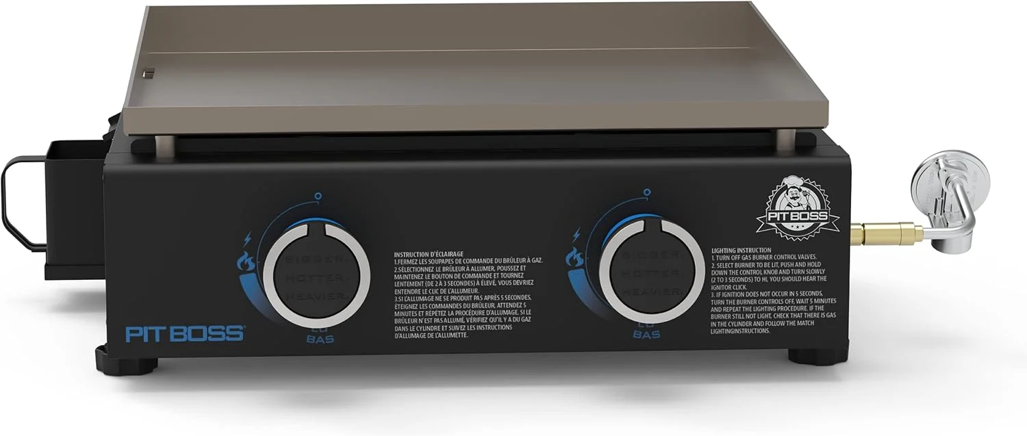 Pit Boss 10960 2-Burner Tabletop Griddle, Black