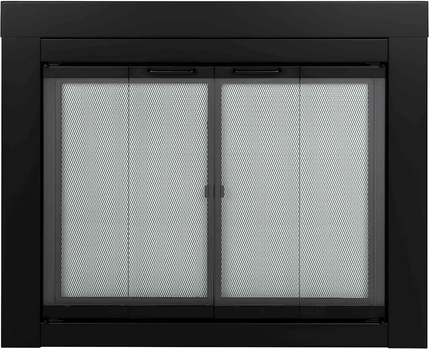 Pleasant Hearth AT-1001 1111 fireplace screen, Black Medium