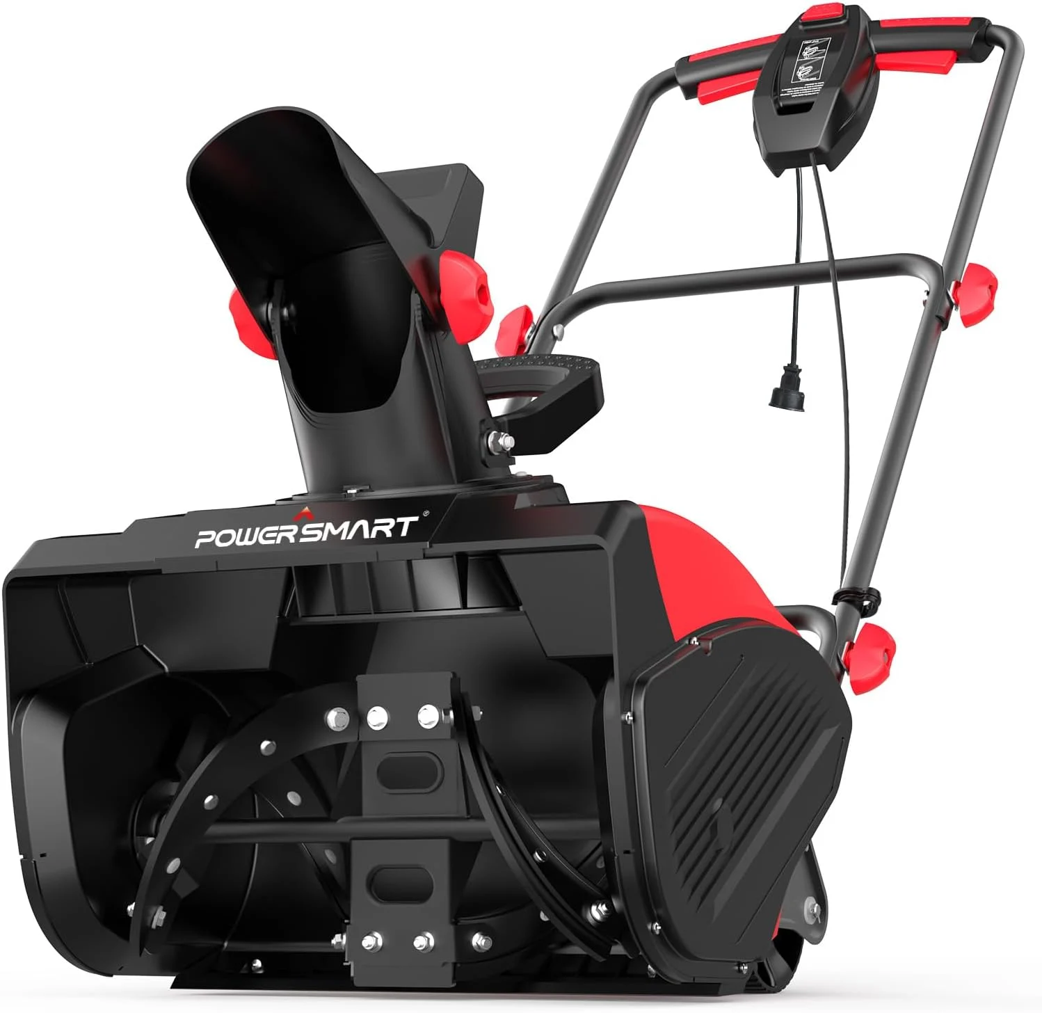 PowerSmart DB7517 18″ Corded Snow Blower, Electric Snow Thrower with 15-Amp Motor, 2200 RPM, 30′ Throwing Distance