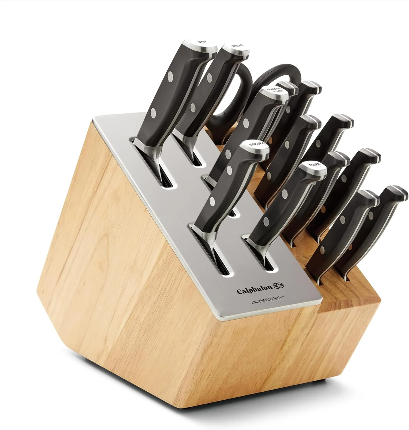 Premier by Calphalon® 15-Piece Knife Set with SharpIN™ Edgetech, Stainless Steel (2189888)