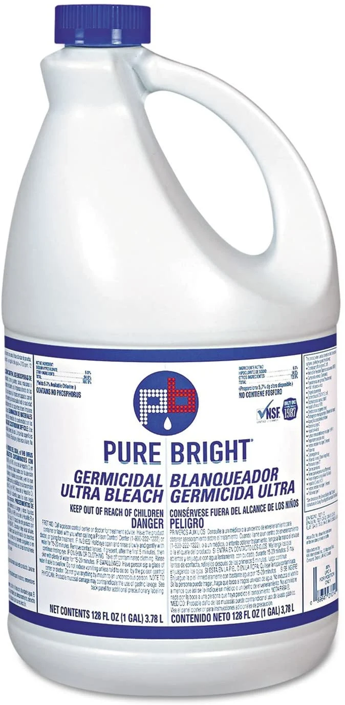Pure Bright BLEACH6 Liquid Bleach, 1gal Bottle, 6/Carton