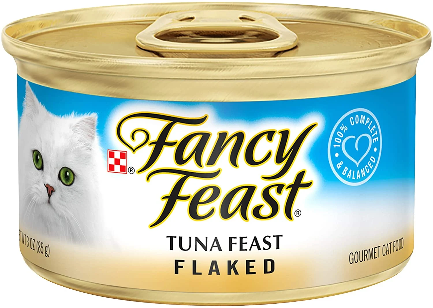 Purina Fancy Feast Wet Cat Food, Flaked Tuna Feast – (24) 3 oz. Cans