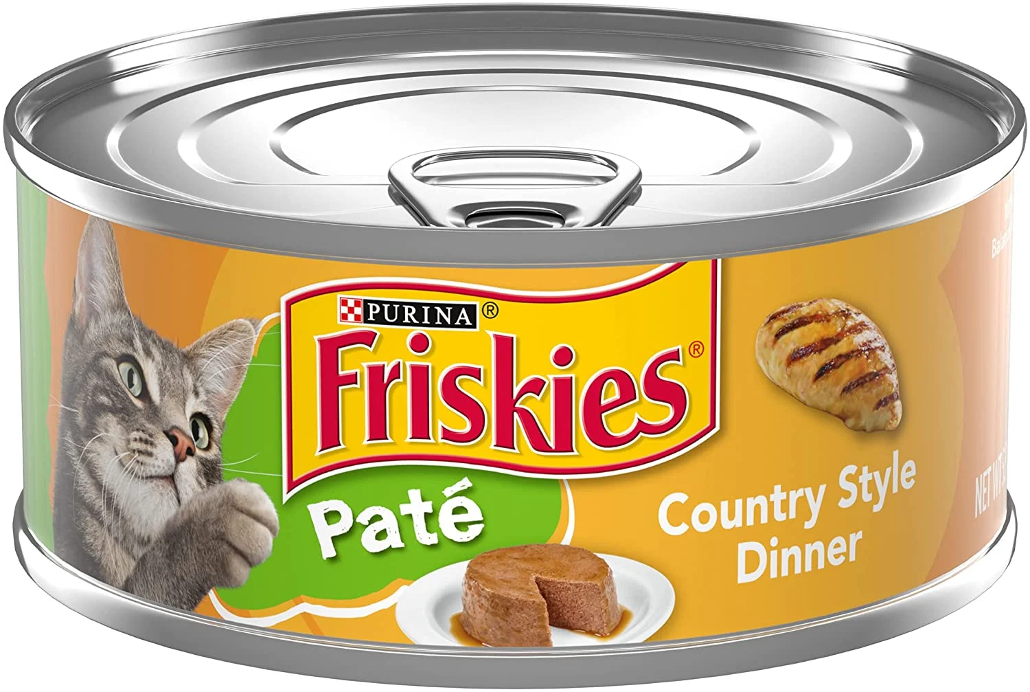Purina Friskies Pate Wet Cat Food, Country Style Dinner – (24) 5.5 oz. Cans