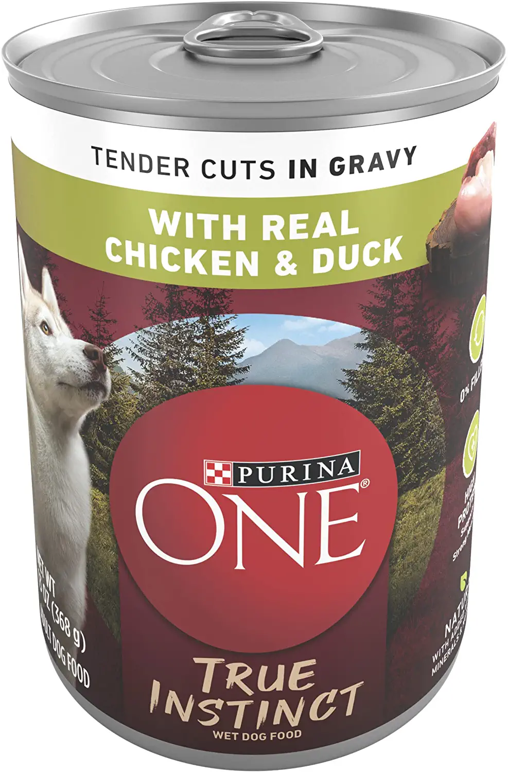 Purina ONE SmartBlend True Instinct Adult Canned Wet Dog Food, Grain Free Chicken & Duck