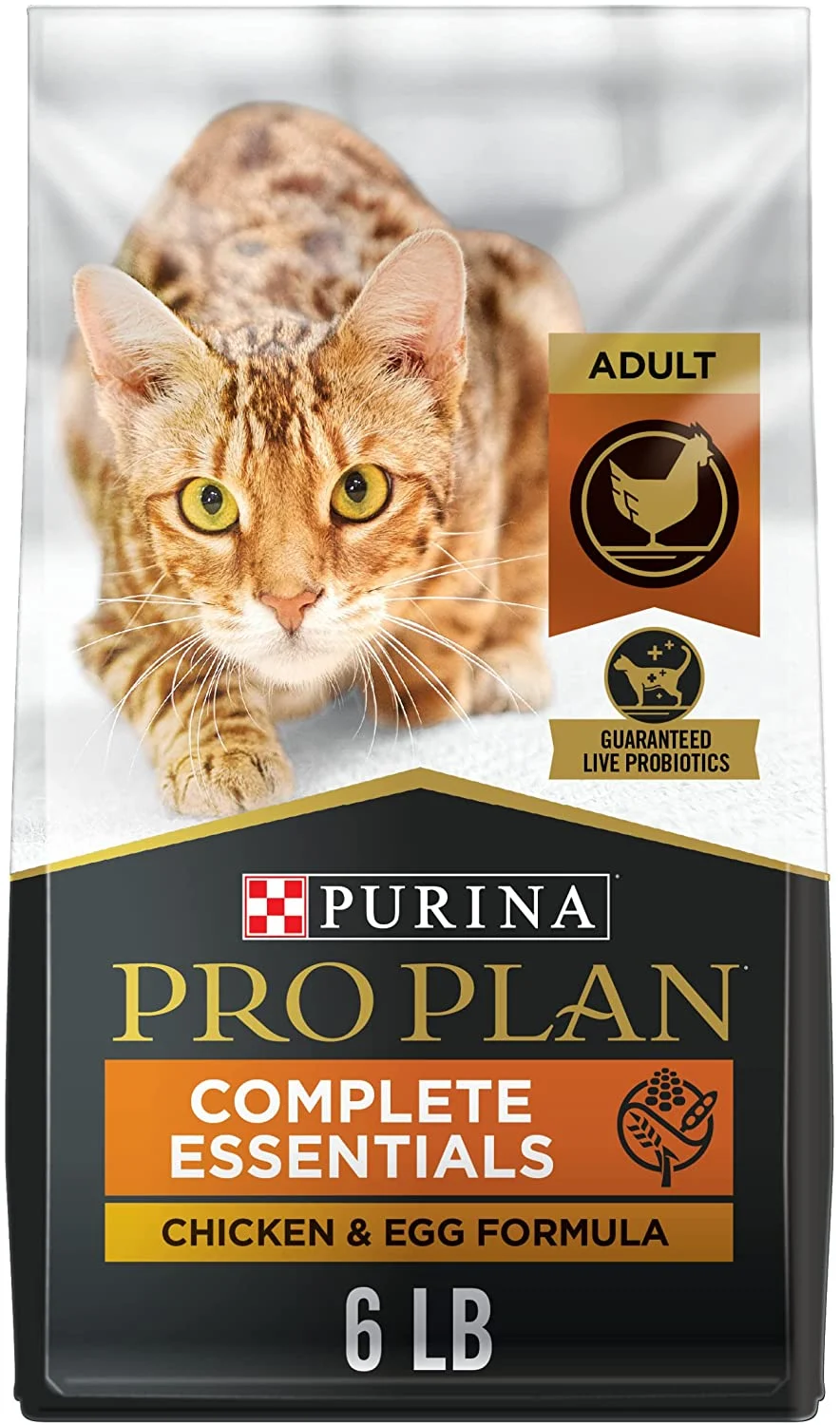 Purina Pro Plan Grain Free, High Protein, Natural Dry Cat Food, Chicken & Egg Formula – 6 lb. Bag (Packaging May Vary)
