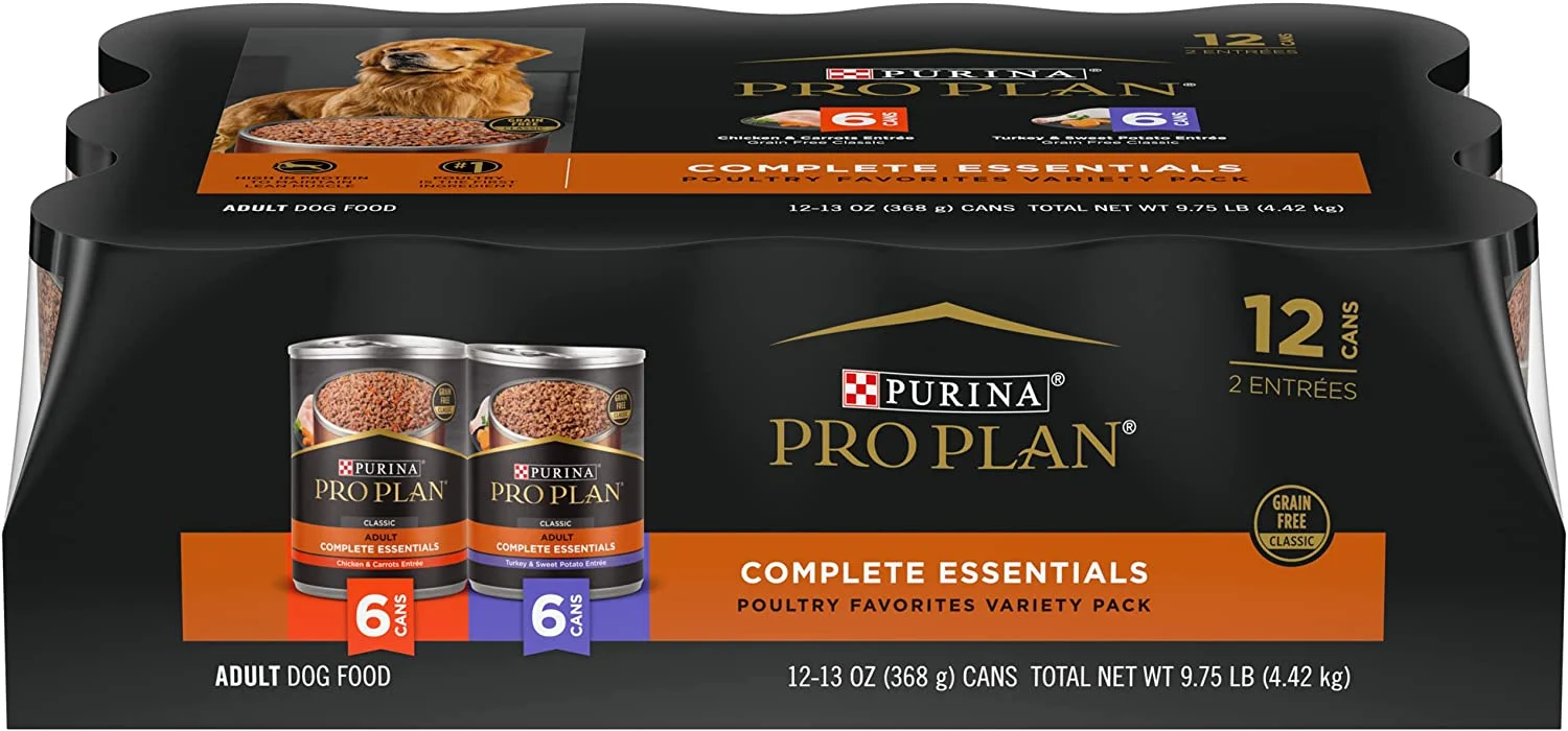 Purina Pro Plan Grain Free Pate Wet Dog Food Variety Pack, SAVOR Grain Free Chicken & Turkey